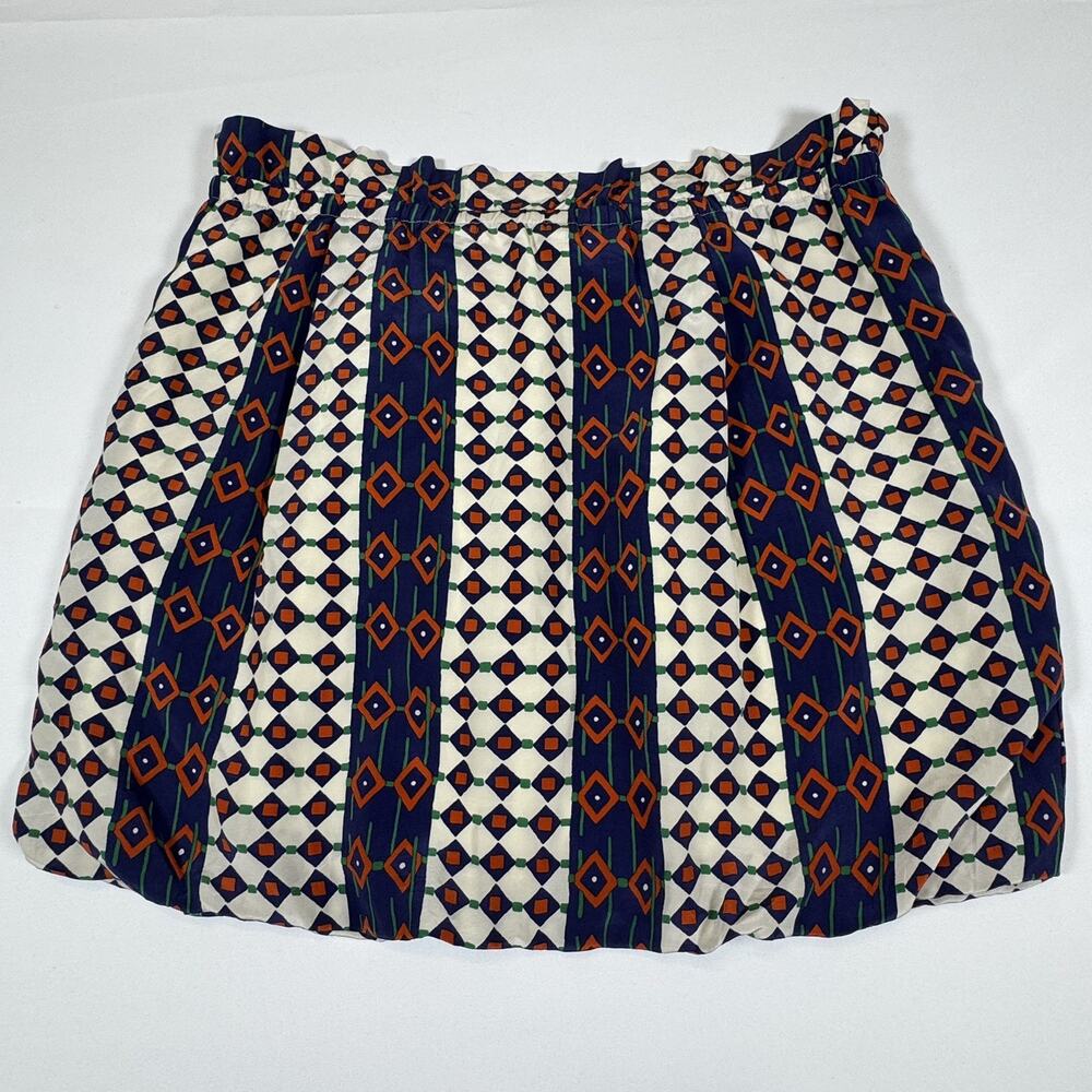 Chic Marc by Marc Jacobs 100% Silk Balloon Multicolor Multipattern Mini Skirt